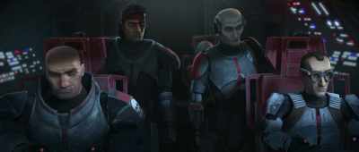 [V-wing pilot] Authorization confirmed.
Proceed to landing bay one-tac-one. - Star Wars: The Bad Batch