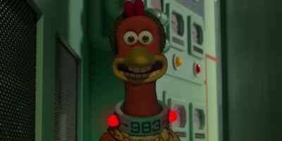 [vacantly] Why? I love it here. - Chicken Run: Dawn of the Nugget