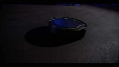 [vacuum rattling]
[haunting music] - AIMEE: The Visitor
