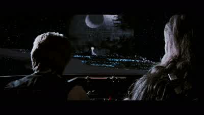 Vader's on that shipNow don't getjittery Luke There are a lot of command shipsKeep your distance though Chewiebut don't look like you're trying to keep your distanceI don't know Fly casual - Star Wars: Episode VI   Return of the Jedi