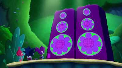 VAL:
Let's crank this bad boy up to
loud - Trolls: TrollsTopia