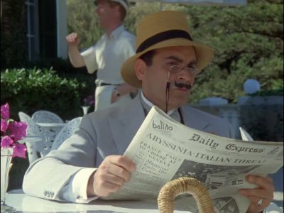 [Valentine] Douglas, a pink gin. - Agatha Christie's Poirot