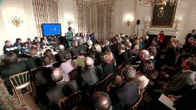 [Van Jones]
She has the audacity to say, - First Ladies