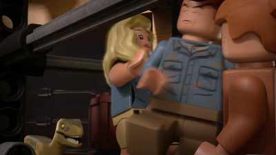 [Velociraptor snarling] - LEGO Jurassic Park: The Unofficial Retelling