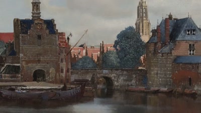 Vermeer draws your eye
gently down there, - Vermeer: The Greatest Exhibition