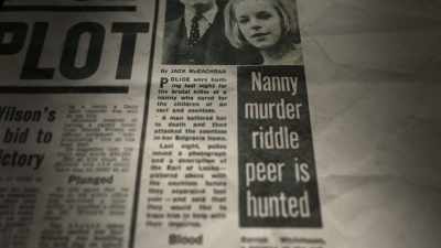 Very sad 'cause you
don't want someone - The Murder of Sandra Rivett