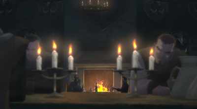 -[Vesemir] Am I being punished?
-I'm down two dozen witchers this winter. - The Witcher: Nightmare of the Wolf