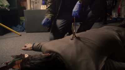 Victim's still wearing a luxury
watch and diamond cufflinks. - Crimes of Fashion: Killer Clutch