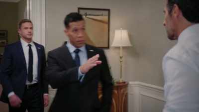 VICTORIA: NO NEED.
HERE HE IS. MAX. - Tyler Perry's The Oval