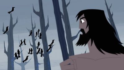 - VOICE 1: Murderer!
- VOICE 2: Killer! - Samurai Jack