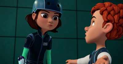 [voice over PA] Hey, Team Blue. - Spy Kids: Mission Critical