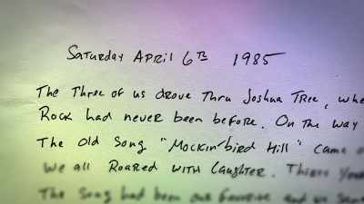 Voiceover as Nader:
Saturday, April 6th, 1985. - Rock Hudson: All That Heaven Allowed