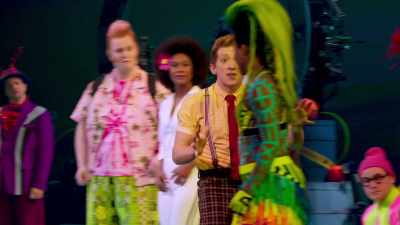 ♪ Volcanic doomsday
caught us unaware - The SpongeBob Musical: Live on Stage!