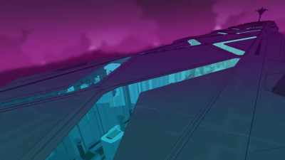Volcanic eruption in South-West Promepolis. - Promare