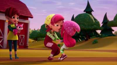 Voltaste! Estava tão preocupada!
Onde é que estavas? - Strawberry Shortcake's Summer Vacation
