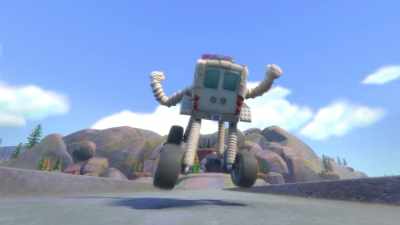 -Wahoo! [laughs]
-[thunder crashes] - Mighty Monsterwheelies