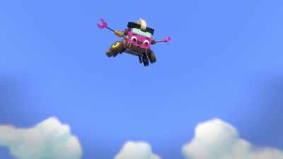 -Wahoo!
-[thunder crashes] - Mighty Monsterwheelies