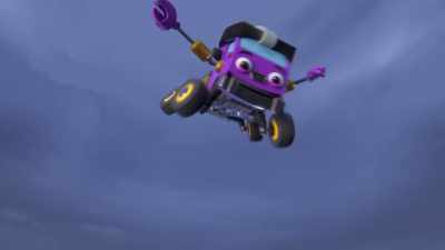 -Wahoo!
-[thunder crashes] - Mighty Monsterwheelies