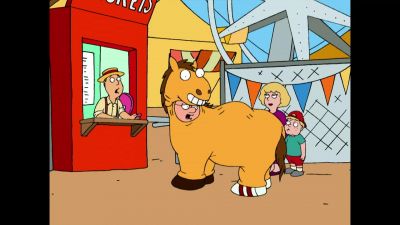 Wait a second Your ass just sneezed And horses can't talk No - Family Guy