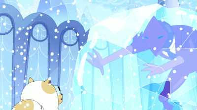 Wait. Can you hurt
me from in there? - Adventure Time: Fionna & Cake