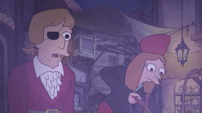 -Wait, I'm sorry, man.
-[all coughing] - Disenchantment