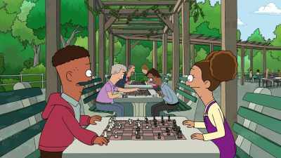 - Wait, no. That's not... Whoa, it is.
- Yeah, that's checkmate. - Central Park