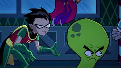 Wait. On this Earth, you regularly
battle the real Santa Claus? - Teen Titans Go! Vs  Teen Titans
