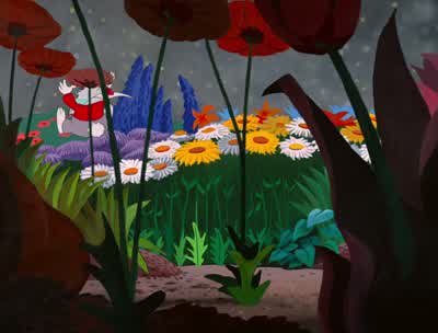 Wait! Please! Just a minute! Oh, dear. I'll never catch him while I'm this small. Why, what curious - Alice in Wonderland