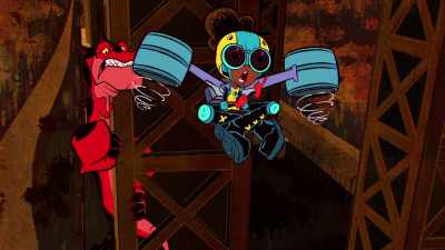 Wait, symbiotes have a natural
weakness to sonic based attacks. - Marvel's Moon Girl and Devil Dinosaur