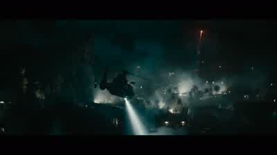 Wait! There. Seven o'clock, low. I see it! Combing left. - Jurassic World Rebirth