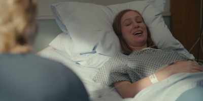 Wait, though. Don't make me laugh.
You're gonna ruin my stitches. - Hacks