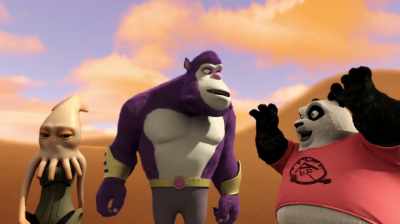 Wait, wait, communication
with the deep ones, right? - Panda vs. Aliens