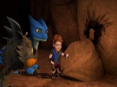 Wait.
We keep passing through the same tunnel - Dragons: Rescue Riders