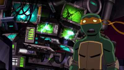 Wait. We're riding it.
Do we want it to explode? - Batman vs Teenage Mutant Ninja Turtles