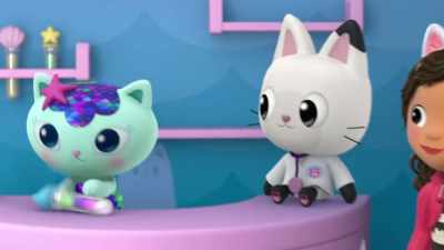 -Wait, what are glowing globules?
-[giggles] You'll see. - Gabby's Dollhouse