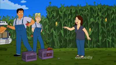 - Wait, what's in your trunk?
- Nothing... dead body. - Corner Gas Animated