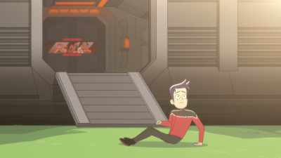 Wait. Why is the air not
being forced from my lungs? - Star Trek: Lower Decks