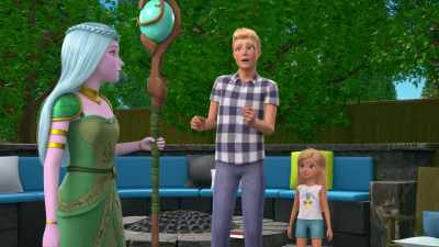Wait! You've being out there
alone, that's a bad idea. - Barbie: A Touch of Magic
