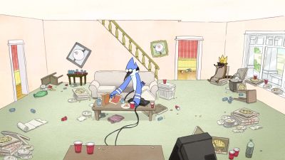 WAKE UP, DUDE. WE'RE LATE. - Regular Show