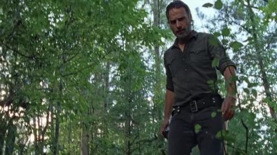 [Walkers growling in distance] - The Walking Dead