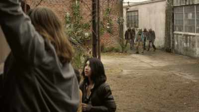 [Walkers growling] - The Walking Dead: World Beyond