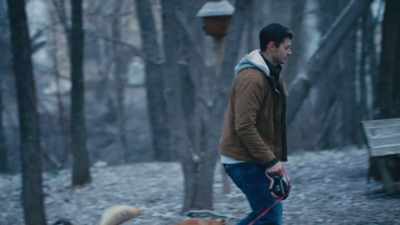 Walking my dog Bob to the
park like I do every day. - The Christmas Venue