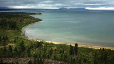 WALTON: We've traveled this lake
quite a bit - The Alaska Triangle