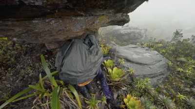 Wanna get...
trying to stay warm on the summit here. - Explorer: The Last Tepui