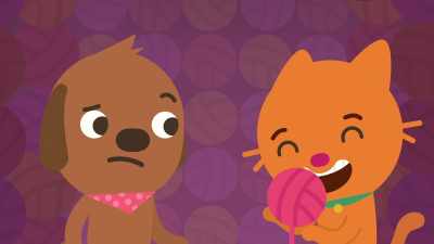 Want some soft yarn? It feels great. - Sago Mini Friends