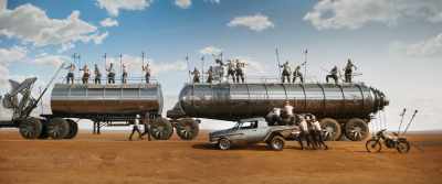- [War Boys shouting]
- Soon as that's done, - Furiosa: A Mad Max Saga