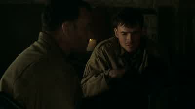 ''War educates the senses, ''calls into action the will, ''perfects the physical constitution, ''brings men into such swift and close collision ''in critical moments that man measures man.'' Yeah, well, l guess that's Emerson's way of finding the bright s - Saving Private Ryan