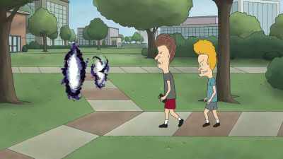 [warbling sounds] - Beavis and Butt Head Do the Universe