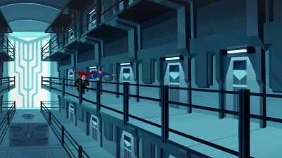 WARDEN: Glad you got our
distress call, Superman. - Justice League Action
