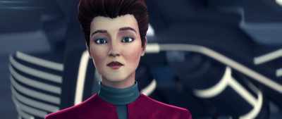 - Warning.
- Power reserves at 50%. - Star Trek: Prodigy